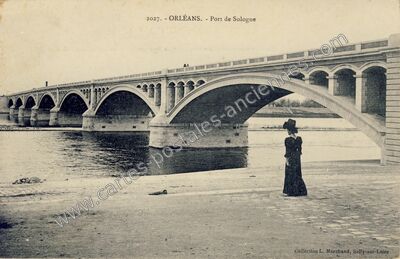 Carte postale ancienne Port de Sologne — Orléans (Loiret)