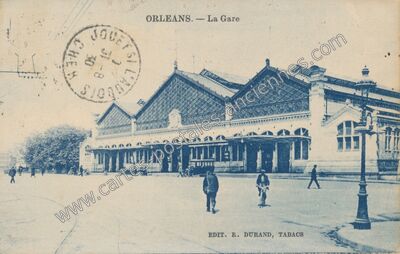 Carte postale ancienne La Gare — Orléans (Loiret)