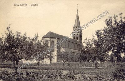 Carte postale ancienne L'Eglise — Bray en Val (Loiret)