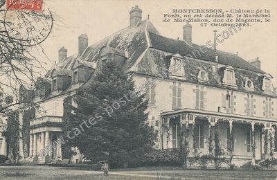 Carte postale ancienne Château de la Forêt, ou est décédé M — Montcresson (Loiret)