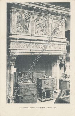 Carte postale ancienne Cheminée, Musée historique — Orléans (Loiret)