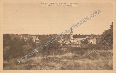 Carte postale ancienne Vue générale — Châtillon-sur-Loire (Loiret)