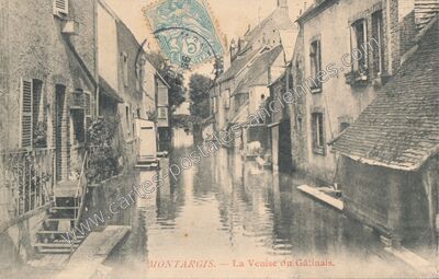 Carte postale ancienne La Venise du Gâtinais — Montargis (Loiret)