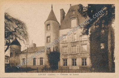 Carte postale ancienne Chateau de Loury — Loury (Loiret)