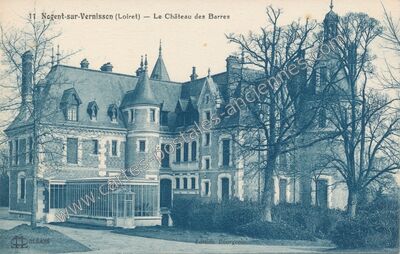 Carte postale ancienne Chateau des Barres — Nogent-sur-Vernisson (Loiret)