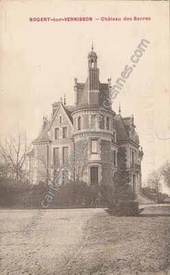 Carte postale ancienne Chateau des Barres — Nogent-sur-Vernisson (Loiret)