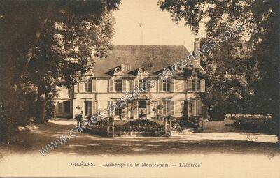 Carte postale ancienne Auberge de la Montespan. — L'Entrée — Orléans (Loiret)
