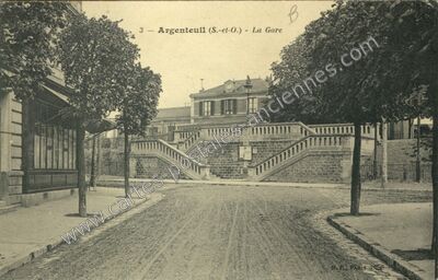 Carte postale ancienne La Gare — Argenteuil (Val-d'Oise)