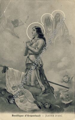 Carte postale ancienne Jeanne d'Arc — Argenteuil (Val-d'Oise)