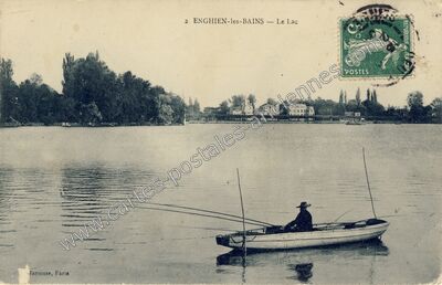 Carte postale ancienne Le Lac — Enghien-les-Bains (Val-d'Oise)