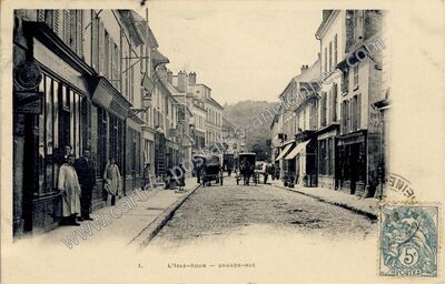 Carte postale ancienne Grande-Rue — L'Isle-Adam (Val-d'Oise)