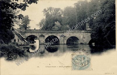 Carte postale ancienne Bras du moulin — L'Isle-Adam (Val-d'Oise)