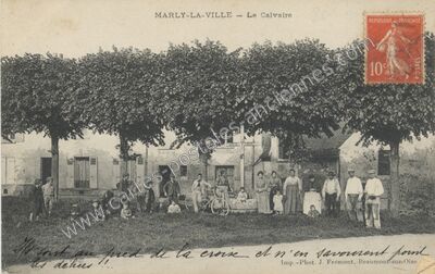 Carte postale ancienne Le Calvaire — Marly-la-Ville (Val-d'Oise)