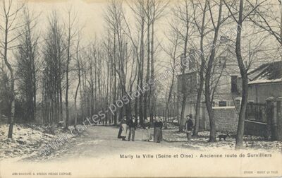 Carte postale ancienne Ancienne route de Survilliers — Marly-la-Ville (Val-d'Oise)