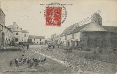 Carte postale ancienne Ferme Filou — Marly-la-Ville (Val-d'Oise)
