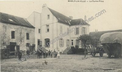 Carte postale ancienne La Ferme Filou — Marly-la-Ville (Val-d'Oise)