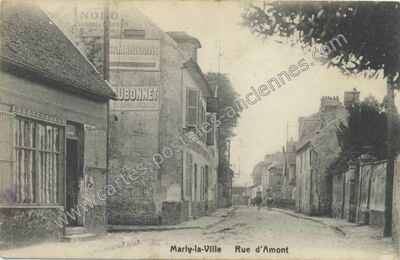 Carte postale ancienne Rue d'Amont — Marly-la-Ville (Val-d'Oise)