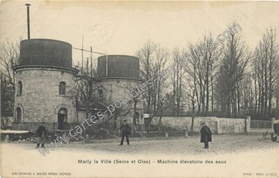 Carte postale ancienne Machine élévatoire des eaux — Marly-la-Ville (Val-d'Oise)