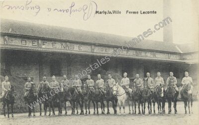 Carte postale ancienne Défense de fumer — Marly-la-Ville (Val-d'Oise)