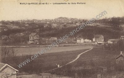 Carte postale ancienne Lotissements du Bois-Maillard — Marly-la-Ville (Val-d'Oise)
