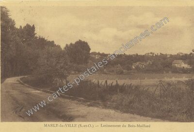 Carte postale ancienne Lotissement du Bois-Maillard — Marly-la-Ville (Val-d'Oise)