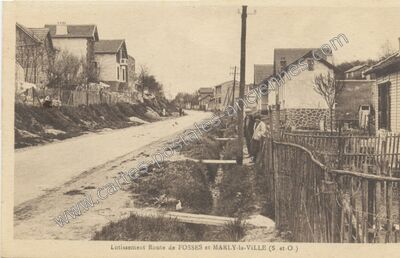Carte postale ancienne Lotissement Route de FOSSES et MARLY-la-VILLE — Marly-la-Ville (Val-d'Oise)