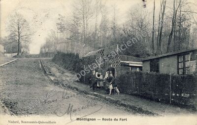 Carte postale ancienne Route du Fort — Montlignon (Val-d'Oise)
