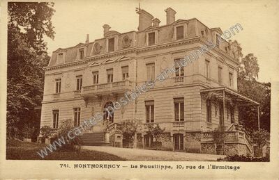 Carte postale ancienne Le Pausilippe, 10, rue de l'Ermitage — Montmorency (Val-d'Oise)