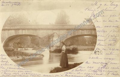 Carte postale ancienne Le pont — Montmorency (Val-d'Oise)