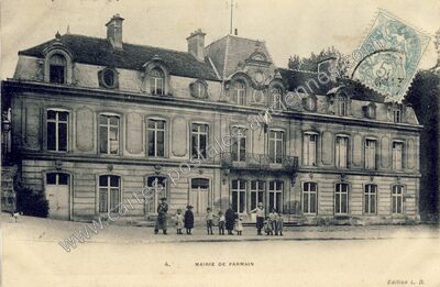 Carte postale ancienne Mairie — Parmain (Val-d'Oise)