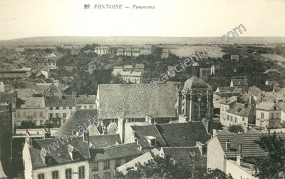 Carte postale ancienne Panorama — Pontoise (Val-d'Oise)