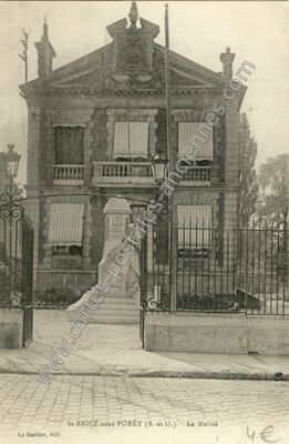 Carte postale ancienne La Mairie — Saint-Brice-sous-Forêt (Val-d'Oise)