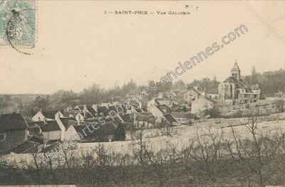 Carte postale ancienne Vue Générale — Saint-Prix (Val-d'Oise)