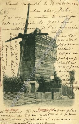 Carte postale ancienne Le Moulin — Sannois (Val-d'Oise)