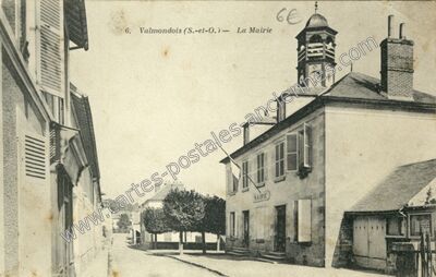 Carte postale ancienne La Mairie — Valmondois (Val-d'Oise)