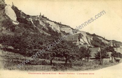 Carte postale ancienne Chantemesle — Haute-Isle (Val-d'Oise)