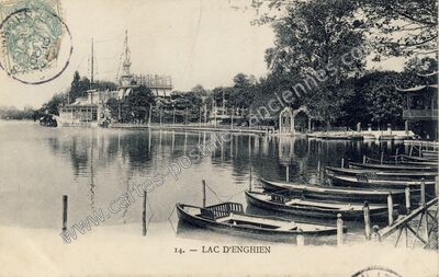 Carte postale ancienne Lac — Enghien-les-Bains (Val-d'Oise)