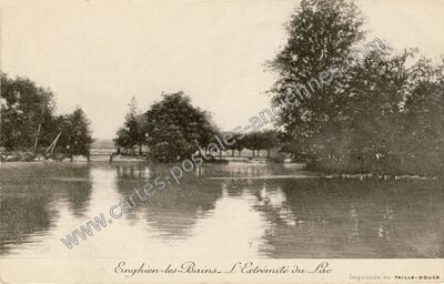 Carte postale ancienne L'Extrémité du Lac — Enghien-les-Bains (Val-d'Oise)