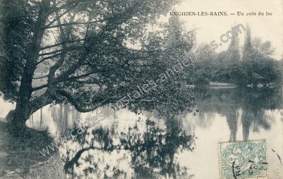 Carte postale ancienne Un coin du lac — Enghien-les-Bains (Val-d'Oise)