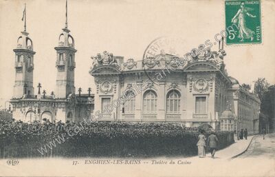 Carte postale ancienne Théâtre du Casino — Enghien-les-Bains (Val-d'Oise)