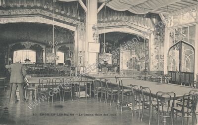 Carte postale ancienne Le Casino, Salle des Jeux — Enghien-les-Bains (Val-d'Oise)