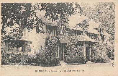 Carte postale ancienne Un Chalet près du lac — Enghien-les-Bains (Val-d'Oise)