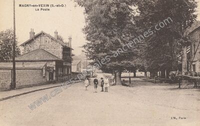 Carte postale ancienne La Poste — Magny-en-Vexin (Val-d'Oise)