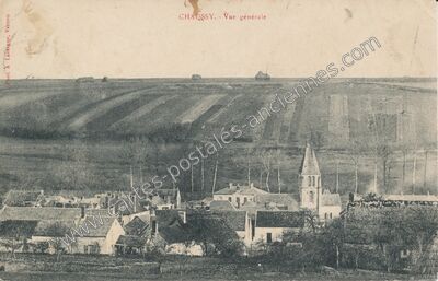 Carte postale ancienne Vue générale — Chaussy (Val-d'Oise)