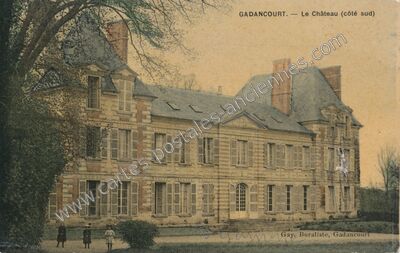 Carte postale ancienne Le Château (côté sud) — Gadancourt (Val-d'Oise)