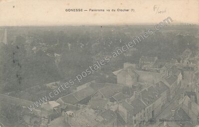 Carte postale ancienne Panorama vu du Clocher (1) — Gonesse (Val-d'Oise)