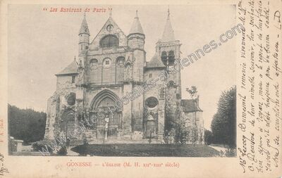 Carte postale ancienne L'Église (M. H. XIIe-XIIIe siècle) — Gonesse (Val-d'Oise)