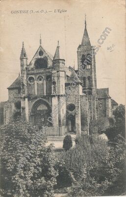 Carte postale ancienne L'Eglise — Gonesse (Val-d'Oise)
