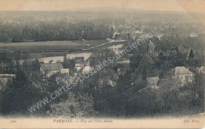Carte postale ancienne Vue sur l'Isle-Adam — Parmain (Val-d'Oise)