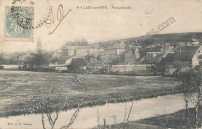 Carte postale ancienne Vue générale — Saint-Clair-sur-Epte (Val-d'Oise)
